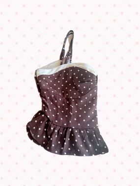 Coquette Brown Polka Dot